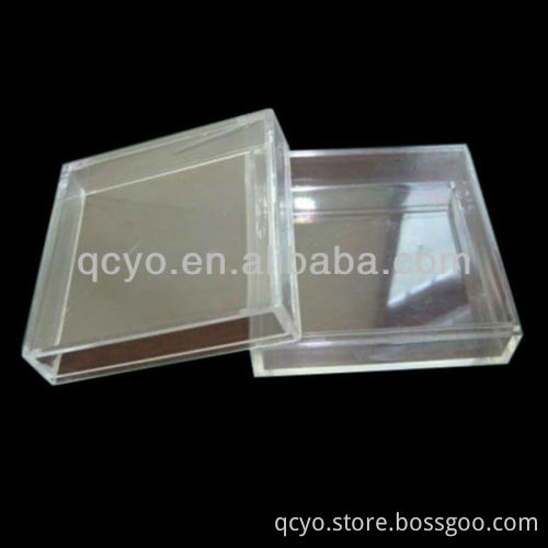 QCY-H-K015 factory directly sale high quality stackable clear acrylic storage boxes